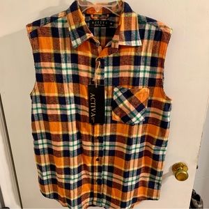 *BRAND NEW* Sleeveless Flannel Shirt